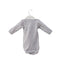 A Grey Long Sleeve Bodysuits from Petit Bateau in size 0-3M for neutral. (Back View)