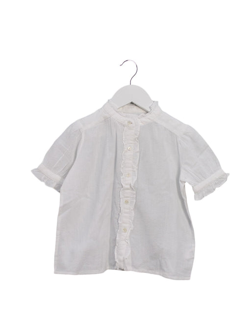 A White Shirts from Bonpoint in size 4T for girl. (Front View)