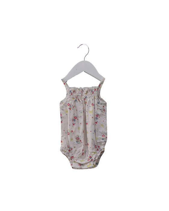 A Multicolour Sleeveless Bodysuits from The Little White Company in size 0-3M for boy. (Front View)