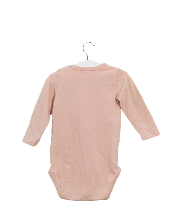A Pink Long Sleeve Bodysuits from Seed in size 3-6M for girl. (Back View)