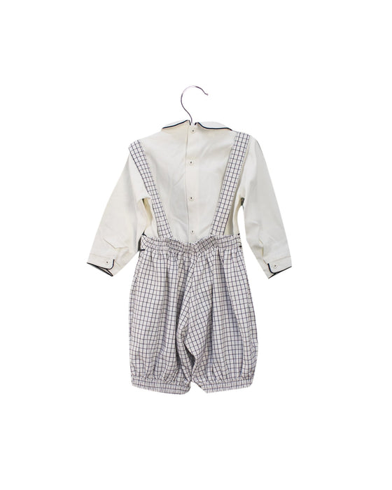 Pretty Originals Long Sleeve Top and Overalls 24M