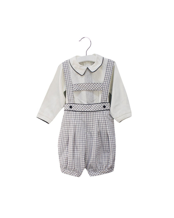 Pretty Originals Long Sleeve Top and Overalls 24M
