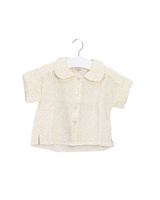 A Yellow Shirts from Buho in size 6-12M for girl. (Front View)