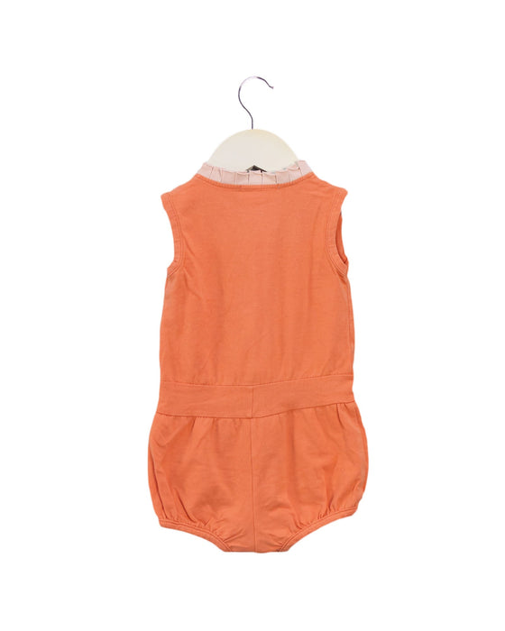 A Orange Sleeveless Bodysuits from Frenchy Yummy in size 3-6M for girl. (Back View)