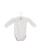 A White Long Sleeve Bodysuits from Petit Bateau in size 0-3M for boy. (Front View)