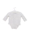 A White Long Sleeve Bodysuits from Mides in size 0-3M for boy. (Back View)