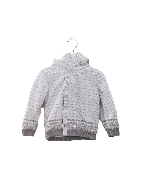 A Grey Lightweight Jackets from Purebaby in size 18-24M for girl. (Front View)