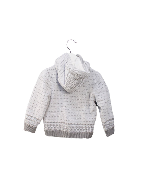 A Grey Lightweight Jackets from Purebaby in size 18-24M for girl. (Back View)