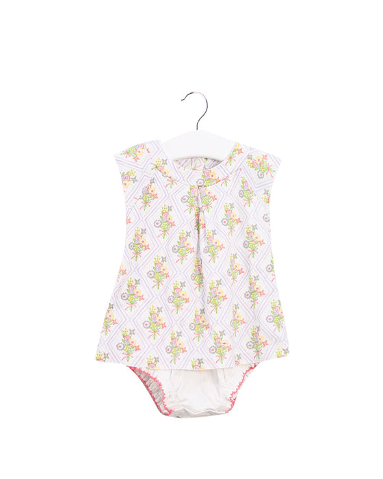 A Multicolour Sleeveless Bodysuits from CIGOGNE Bébé in size 3-6M for girl. (Front View)