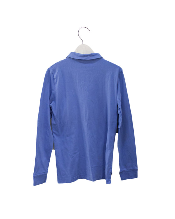 A Blue Long Sleeve Tops from Crewcuts in size 10Y for boy. (Back View)