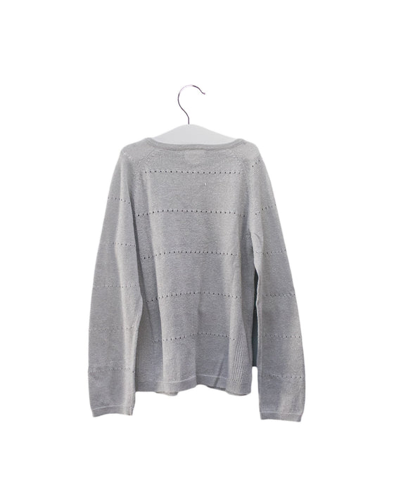A Silver Cardigans from Seed in size 6T for girl. (Back View)