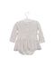 A Ivory Long Sleeve Bodysuits from Petit Bateau in size 6-12M for girl. (Back View)