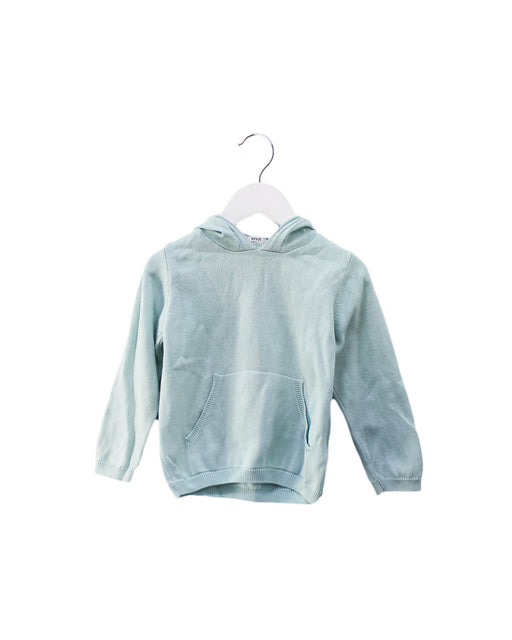 A Green Hooded Sweatshirts from Knot in size 3T for girl. (Front View)