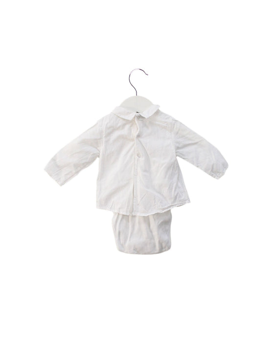 A White Long Sleeve Bodysuits from Carrément Beau in size 0-3M for boy. (Back View)