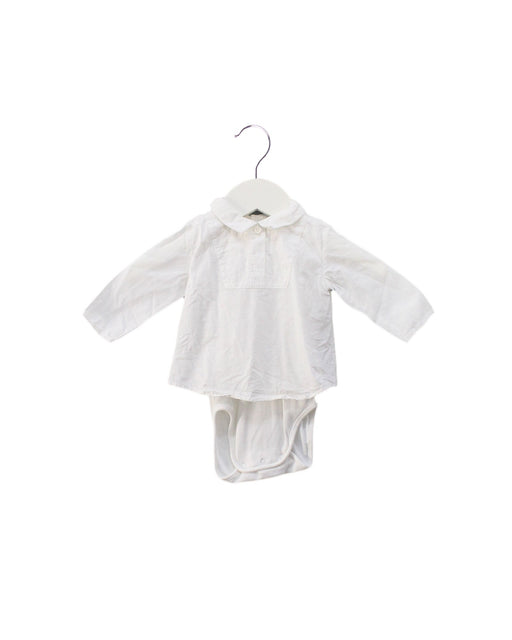 A White Long Sleeve Bodysuits from Carrément Beau in size 0-3M for boy. (Front View)