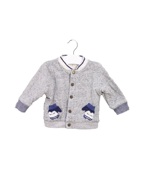 A Grey Lightweight Jackets from Catimini in size 3-6M for boy. (Front View)