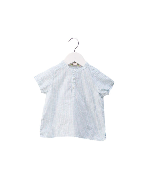 A Blue Shirts from Bonpoint in size 12-18M for boy. (Front View)