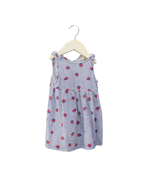 A Blue Sleeveless Dresses from DPAM in size 6-12M for girl. (Front View)