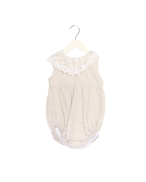 A Gold Sleeveless Bodysuits from Phi Clothing in size 2T for girl. (Front View)