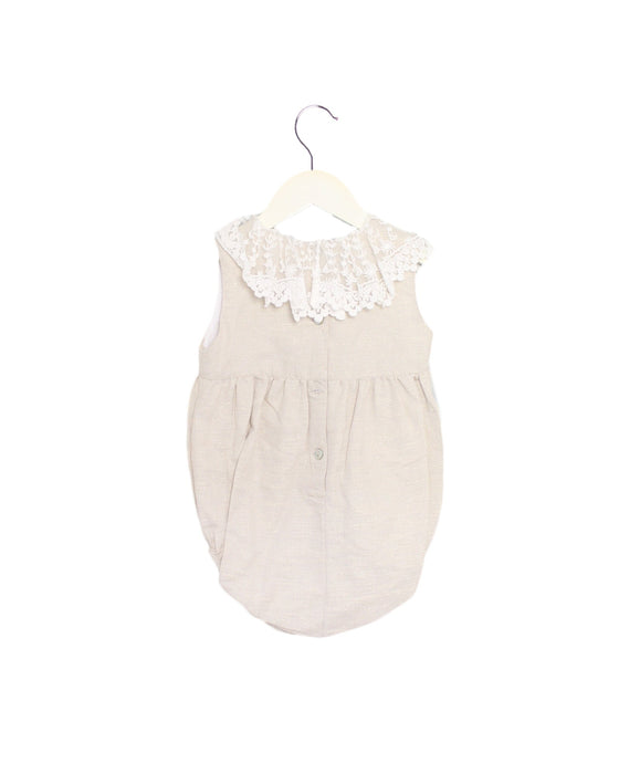 A Gold Sleeveless Bodysuits from Phi Clothing in size 2T for girl. (Back View)