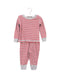 A Red Pyjama Sets from Boden in size 12-18M for boy. (Front View)