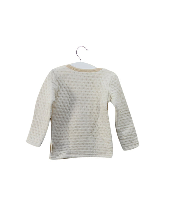 A Ivory Long Sleeve Tops from Natures Purest in size 18-24M for boy. (Back View)