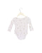 A White Long Sleeve Bodysuits from Purebaby in size 6-12M for girl. (Back View)