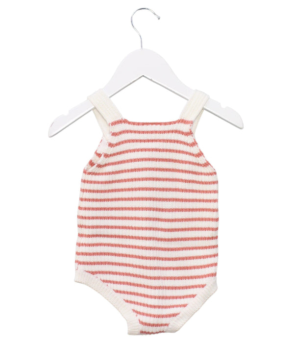 A Pink Sleeveless Bodysuits from Seed in size 3-6M for girl. (Back View)