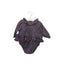 A Purple Long Sleeve Bodysuits from Velveteen in size 12-18M for girl. (Front View)