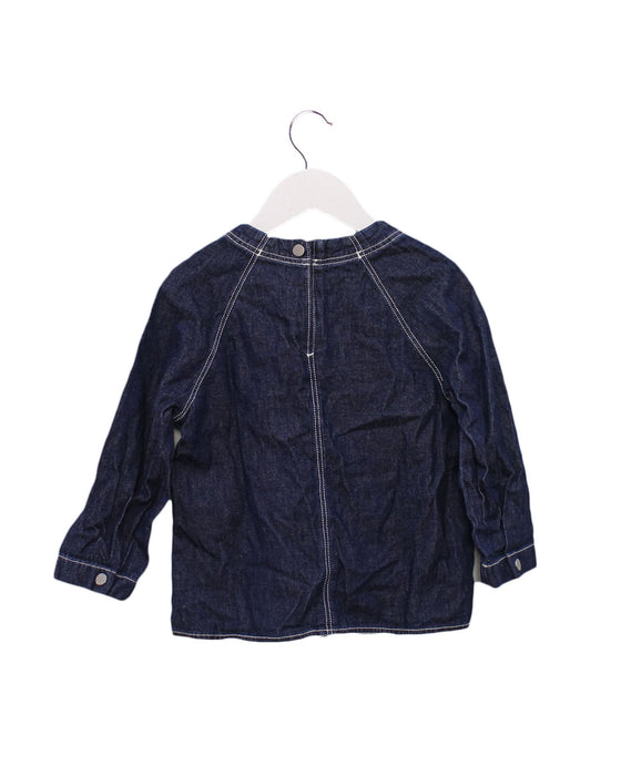 A Navy Long Sleeve Tops from COS in size 2T for girl. (Back View)