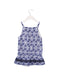 A Blue Sleeveless Dresses from Nautica in size 3T for girl. (Back View)