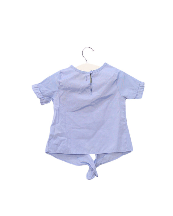 A Blue Short Sleeve Tops from 7 For All Mankind in size 12-18M for girl. (Back View)