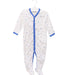 A White Jumpsuits from Petit Bateau in size 6-12M for boy. (Front View)