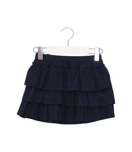 A Navy Short Skirts from Petit Bateau in size 4T for girl. (Front View)
