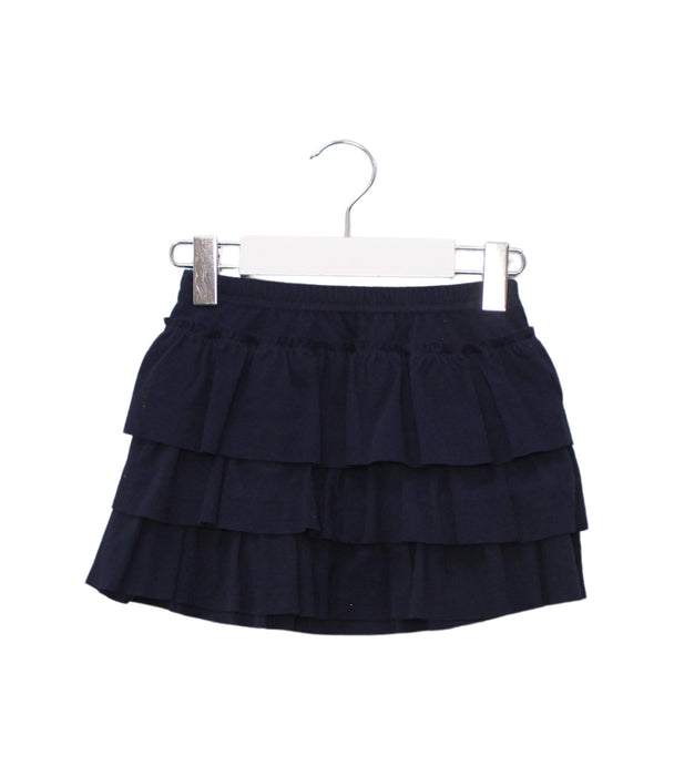 A Navy Short Skirts from Petit Bateau in size 4T for girl. (Front View)