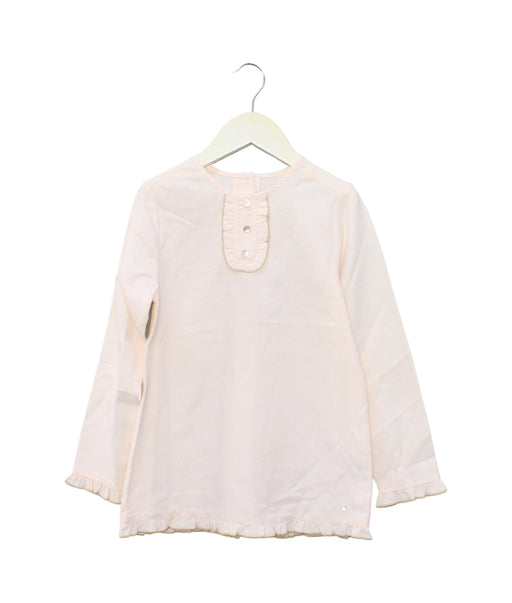 A Pink Long Sleeve Tops from Tartine et Chocolat in size 8Y for girl. (Front View)