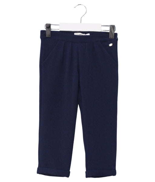 A Navy Casual Pants from Tartine et Chocolat in size 4T for girl. (Front View)