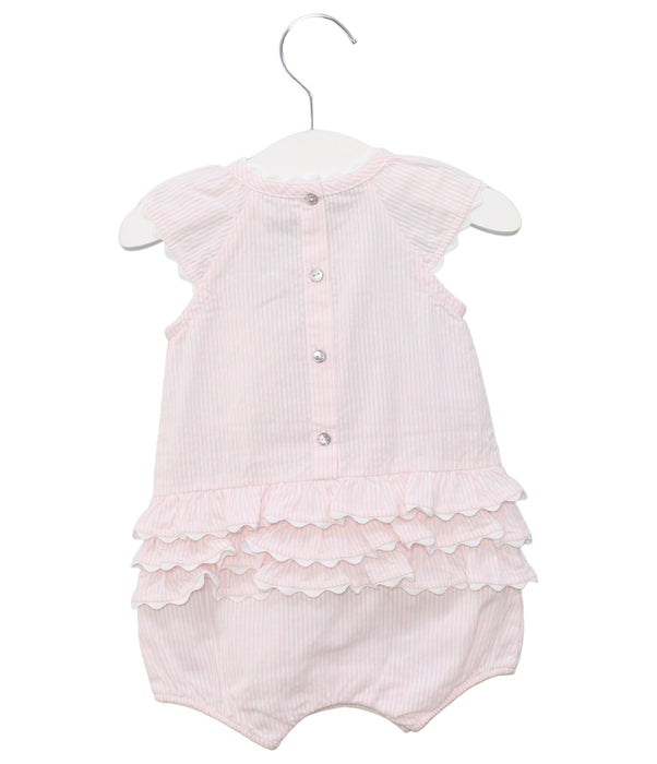 A Pink Rompers from Tartine et Chocolat in size 3-6M for girl. (Back View)