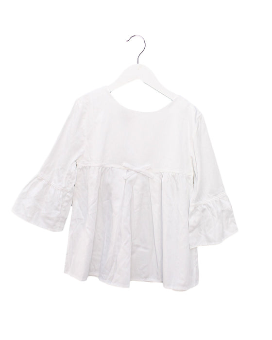 A White Long Sleeve Tops from Oscar de la Renta in size 10Y for girl. (Front View)
