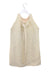 A Gold Sleeveless Dresses from Oscar de la Renta in size 14Y for girl. (Back View)