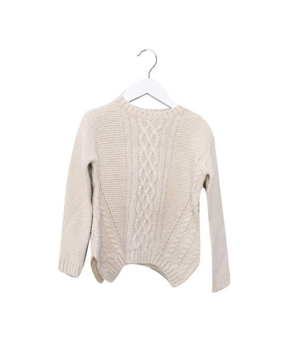 A Beige Knit Sweaters from Mayoral in size 4T for girl. (Front View)