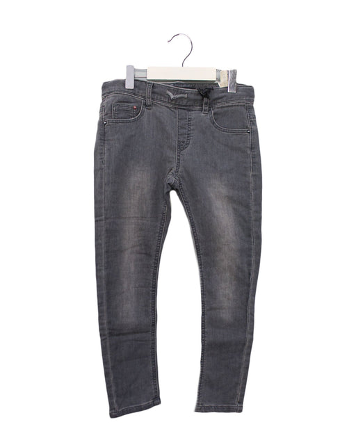 A Grey Jeans from IKKS in size 6T for boy. (Front View)