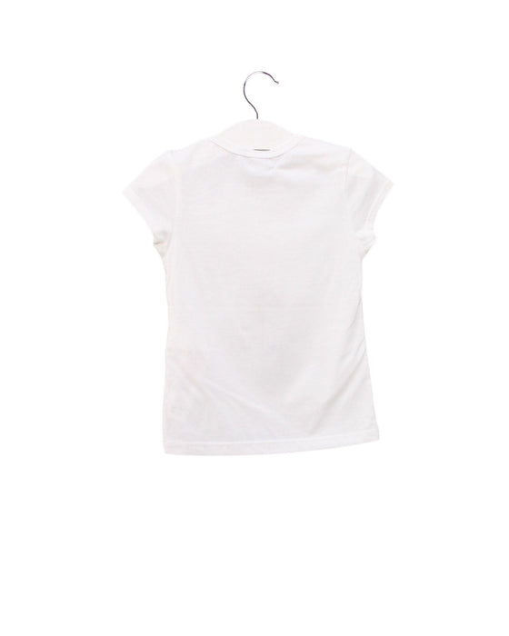 A White Short Sleeve T Shirts from IKKS in size 4T for girl. (Back View)