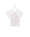 A White Short Sleeve T Shirts from IKKS in size 2T for girl. (Front View)