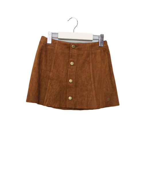 A Brown Short Skirts from IKKS in size 4T for girl. (Front View)