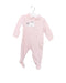 A Pink Long Sleeve Jumpsuits from Il Gufo in size 3-6M for girl. (Front View)