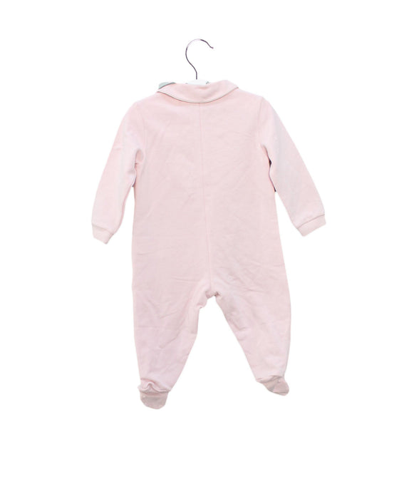 A Pink Long Sleeve Jumpsuits from Il Gufo in size 3-6M for girl. (Back View)