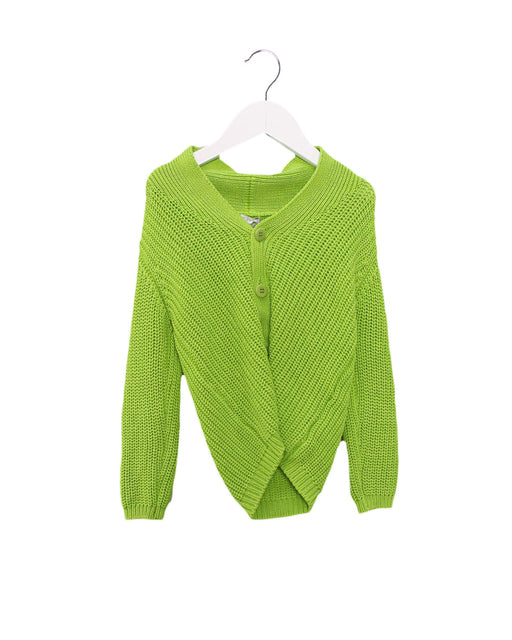 A Green Cardigans from Il Gufo in size 4T for boy. (Front View)