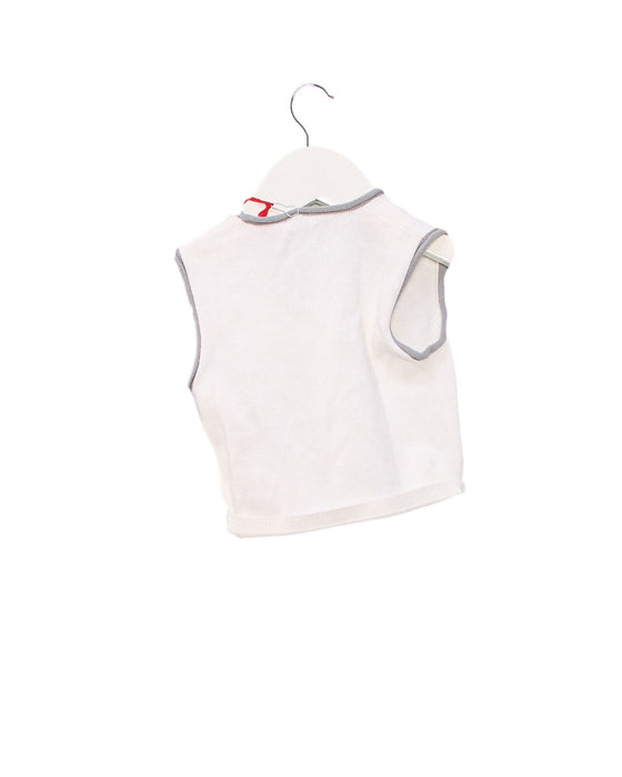 A White Outerwear Vests from Il Gufo in size 3-6M for boy. (Back View)