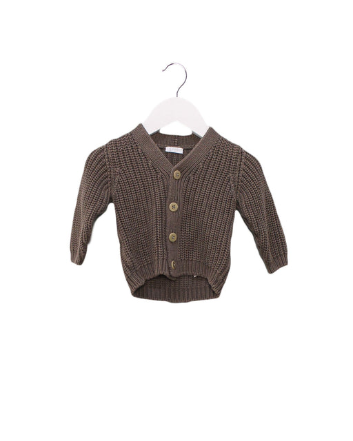 A Grey Cardigans from Il Gufo in size 3-6M for boy. (Front View)